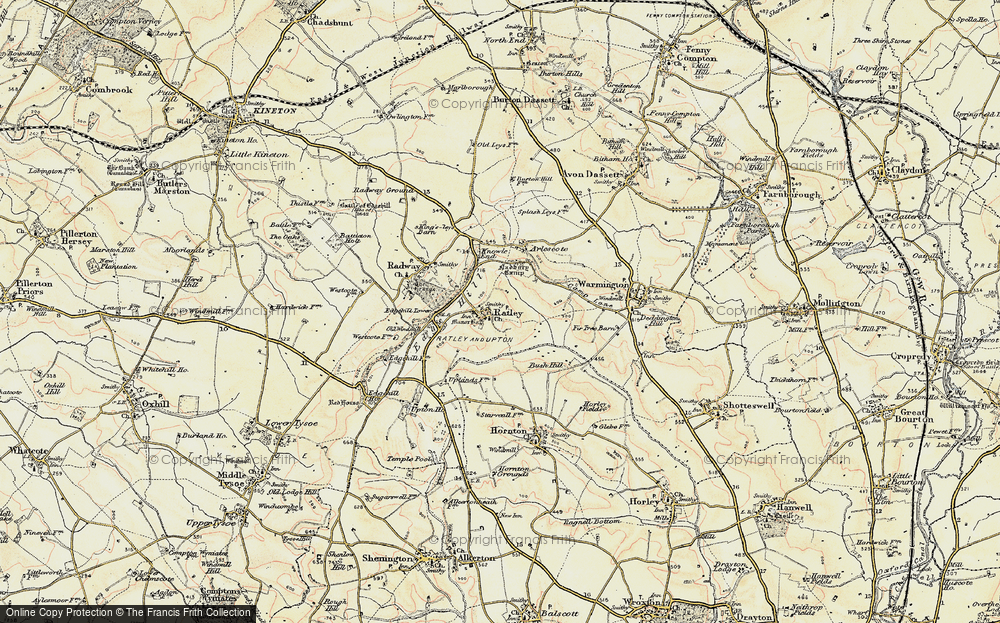 Old Map of Ratley, 1898-1901 in 1898-1901