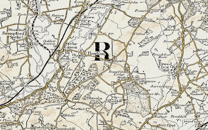 Old map of Ratsloe in 1898-1900