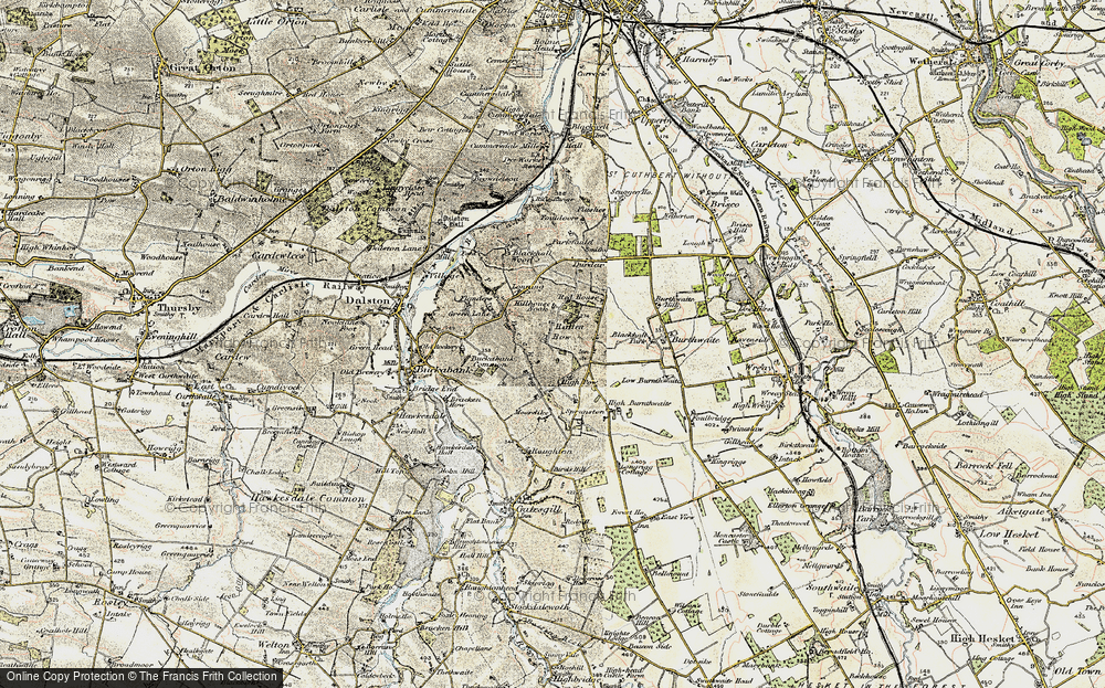 Old Map of Ratten Row, 1901-1904 in 1901-1904