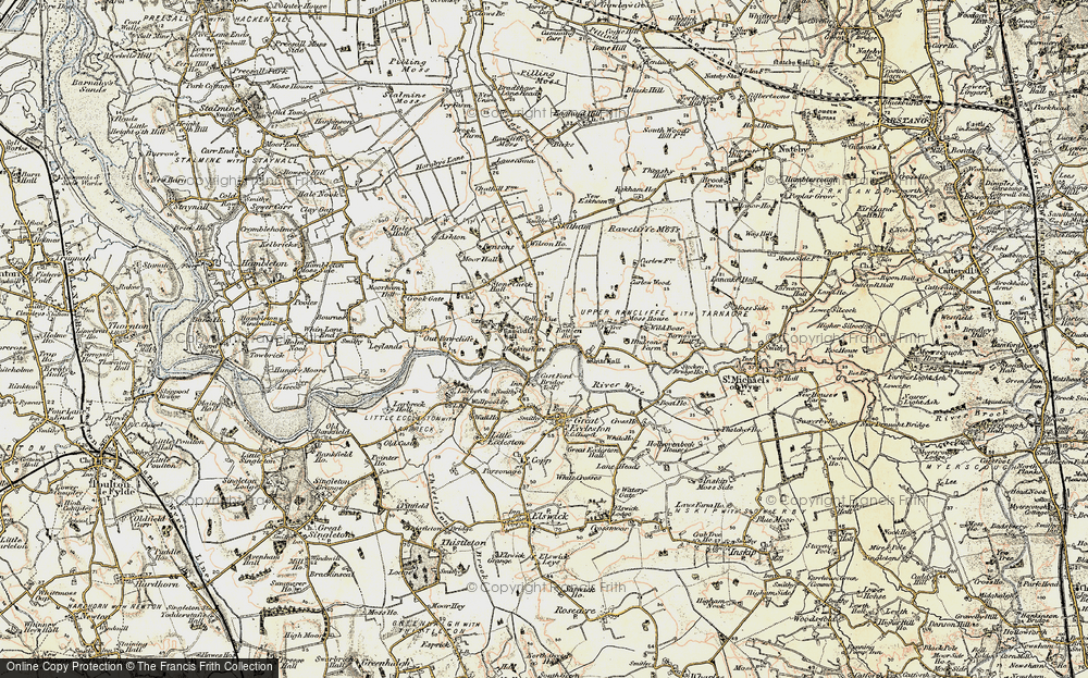 Old Map of Historic Map covering Belle Vue in 1903-1904