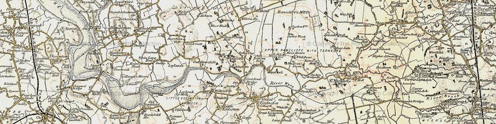 Old map of White Hall in 1903-1904