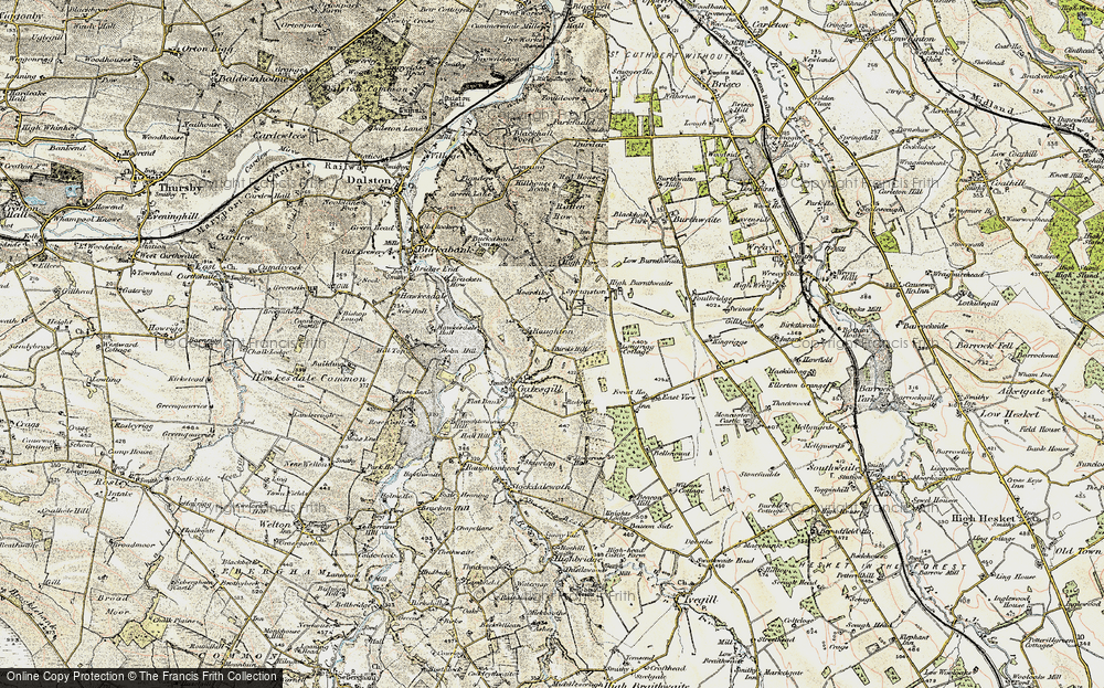 Old Map of Historic Map covering Bird's Hill in 1901-1904