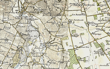 Old map of Bird's Hill in 1901-1904