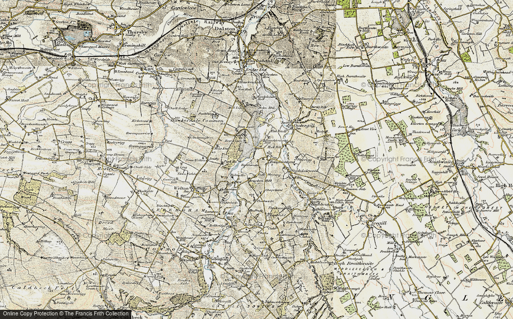 Old Map of Historic Map covering Breconhill in 1901-1904