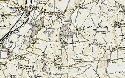 Old map of Ravenfield in 1903