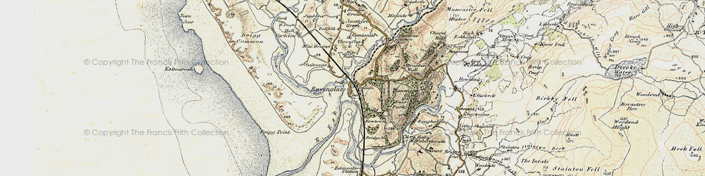 Old map of Branken Wall in 1903-1904