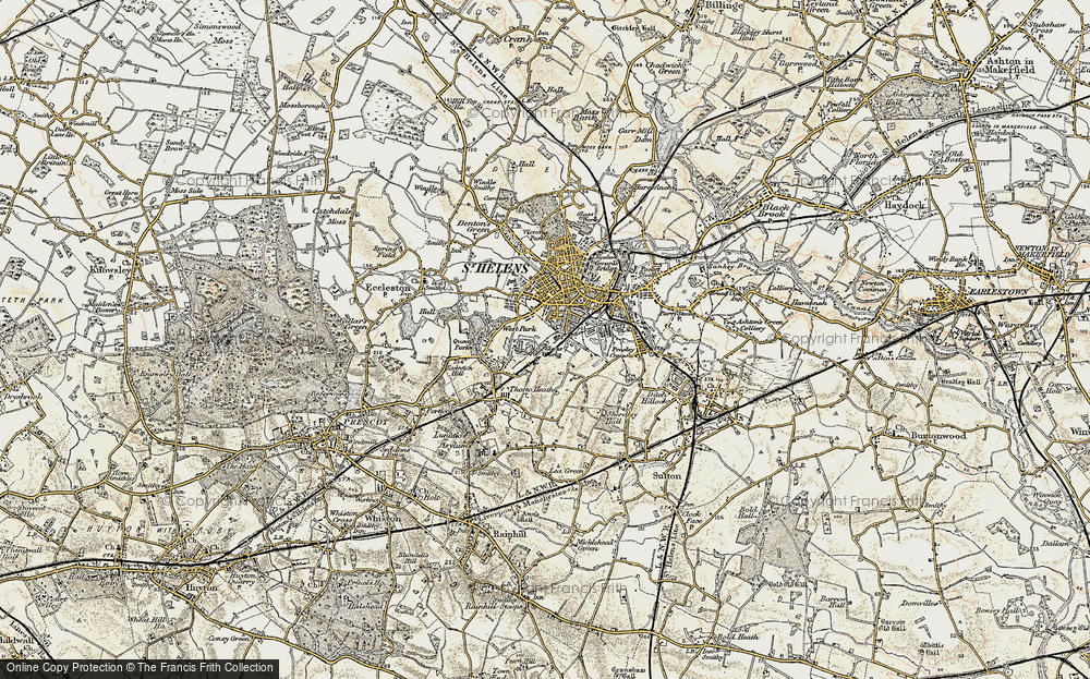 Old Map of Ravenhead, 1903 in 1903