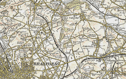 Old map of Ravenscliffe in 1903-1904