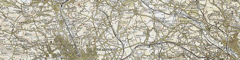 Old map of Ravenscliffe in 1903-1904
