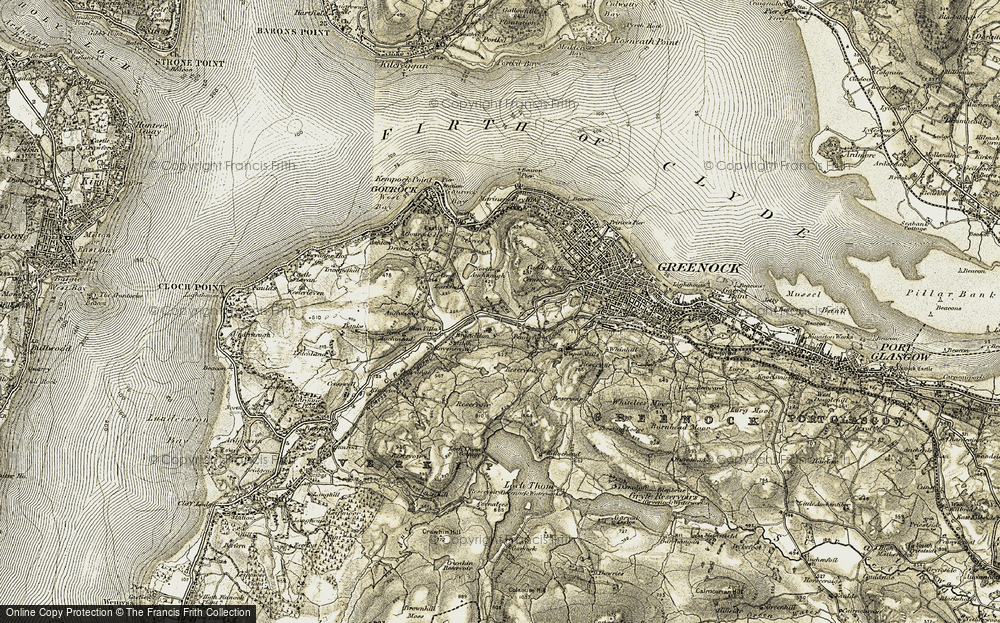 Old Map of Ravenscraig, 1905-1907 in 1905-1907