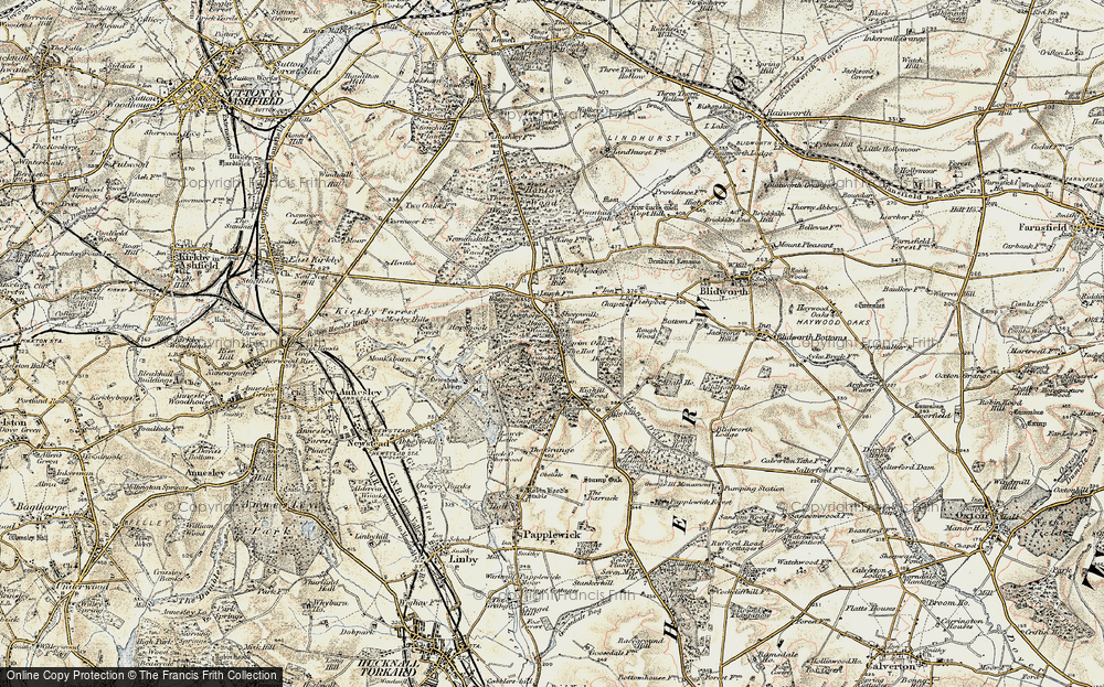Old Map of Historic Map covering Abbey Wood in 1902-1903