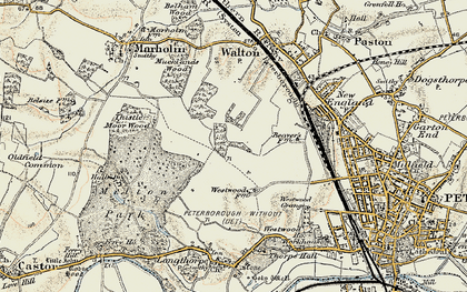 Old map of Ravensthorpe in 1901-1902