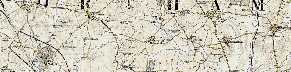 Old map of Ravensthorpe in 1901