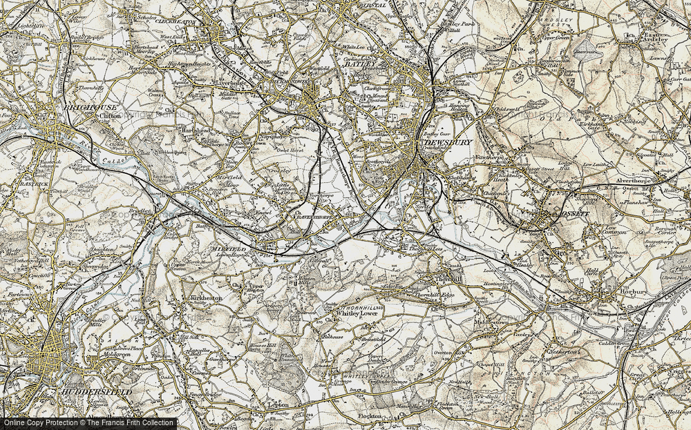 Old Map of Ravensthorpe, 1903 in 1903