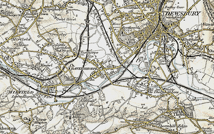 Old map of Ravensthorpe in 1903