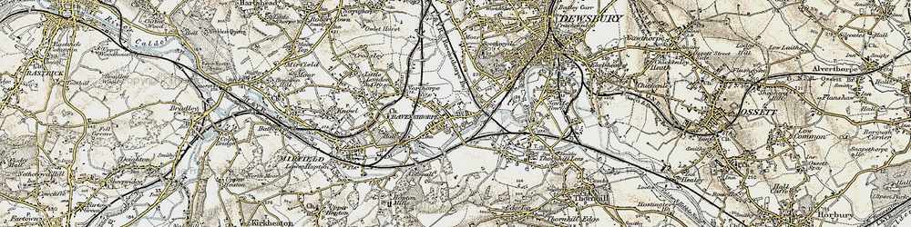 Old map of Ravensthorpe in 1903