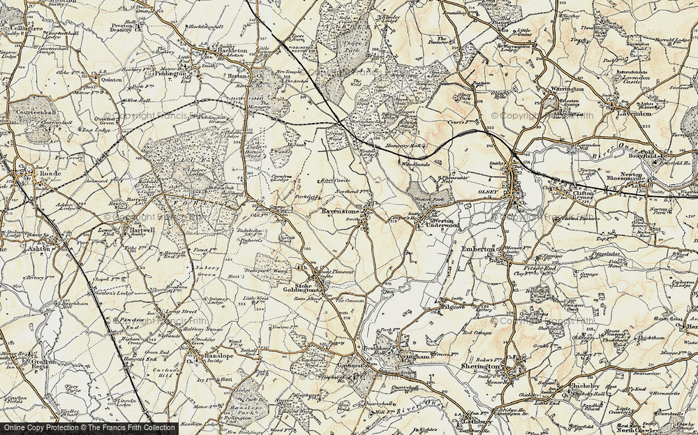 Old Map of Ravenstone, 1898-1901 in 1898-1901
