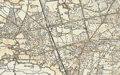Old map of Sandhurst Lodge in 1897-1909