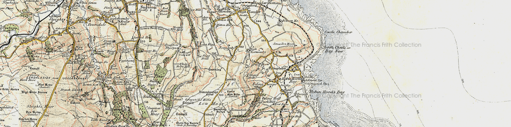 Old map of Latter Gate Hills in 1903-1904