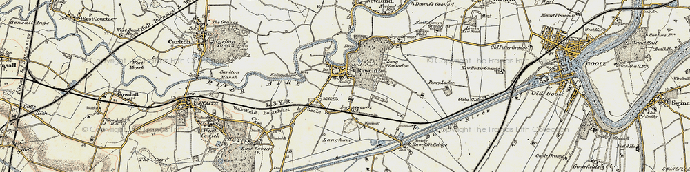 Old map of Rawcliffe in 1903