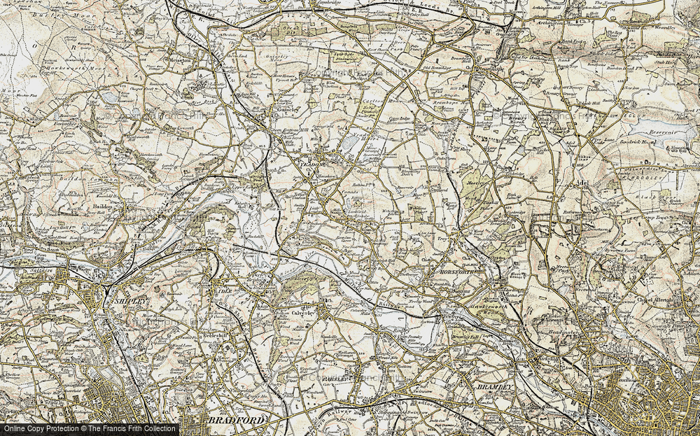 Old Map of Rawdon, 1903-1904 in 1903-1904