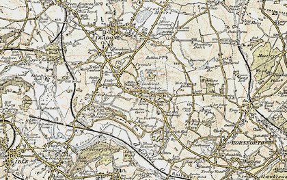 Old map of Rawdon in 1903-1904