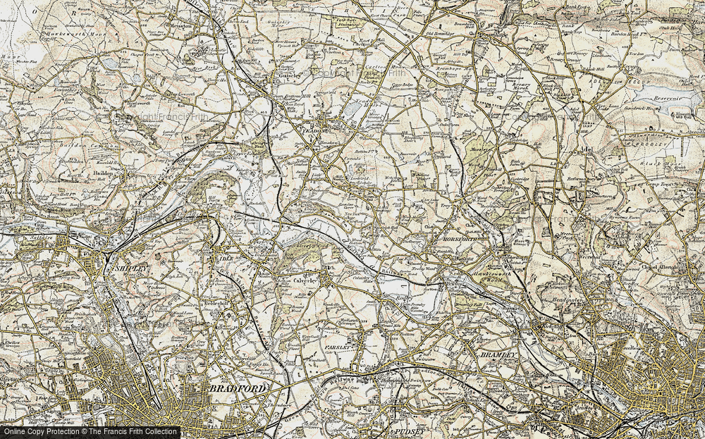 Old Map of Rawdon Carrs, 1903-1904 in 1903-1904