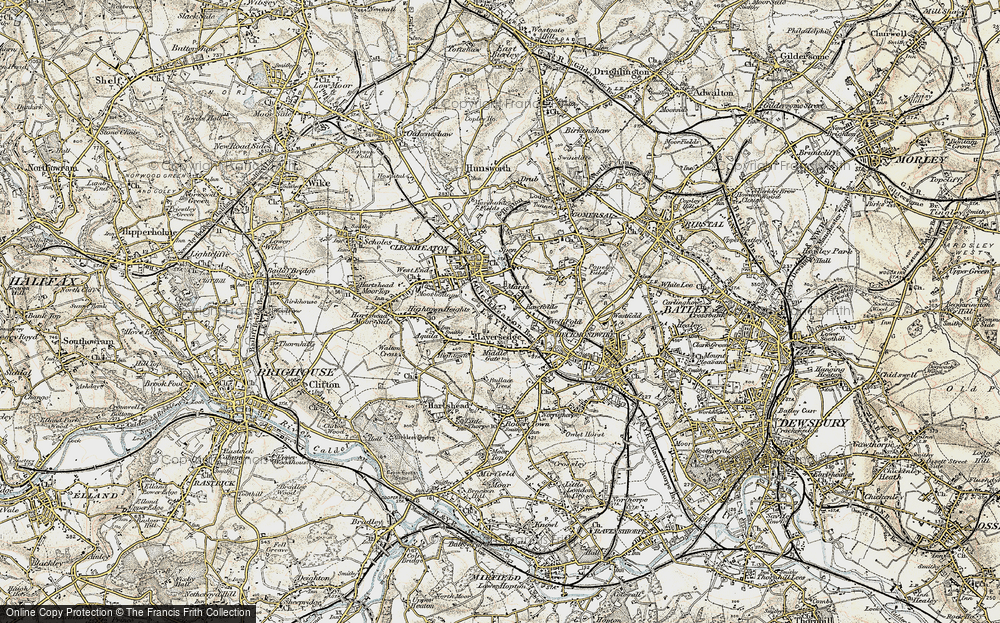 Old Map of Rawfolds, 1903 in 1903