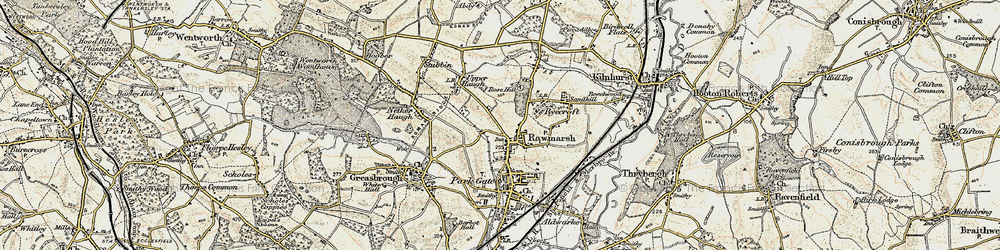 Old map of Rawmarsh in 1903