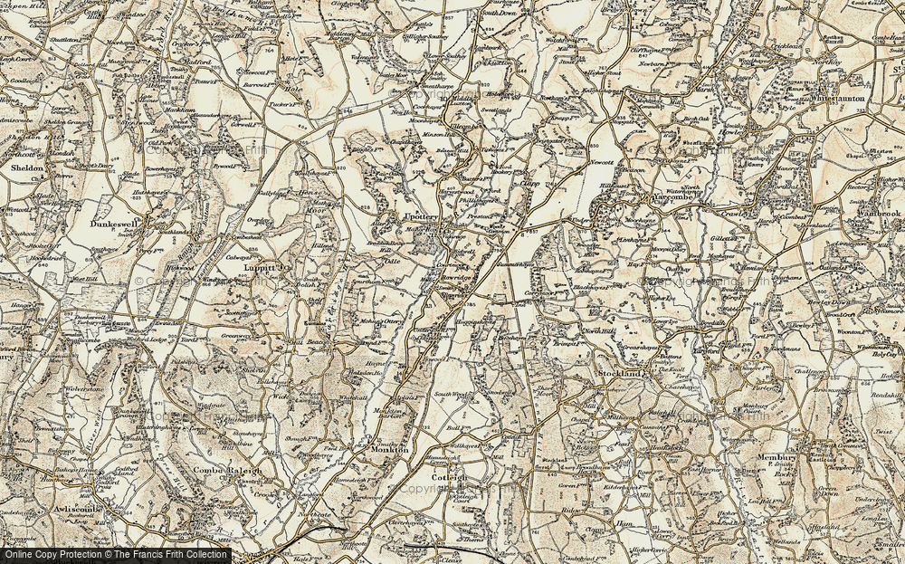 Old Map of Rawridge, 1898-1900 in 1898-1900