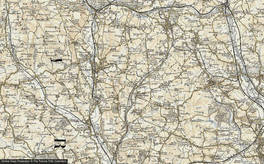 Old Map of Rawson Green, 1902 in 1902