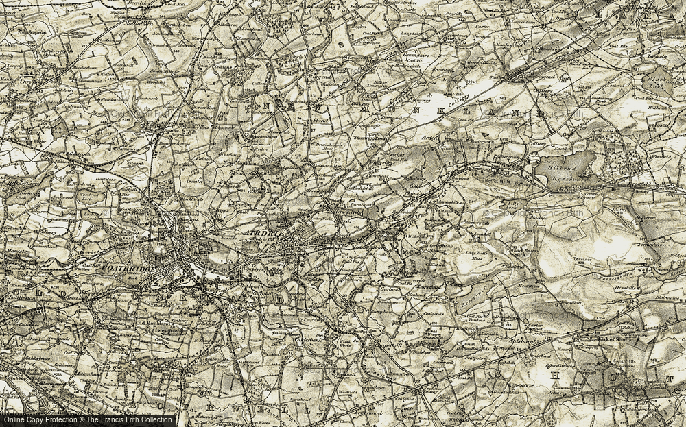 Old Map of Rawyards, 1904-1905 in 1904-1905