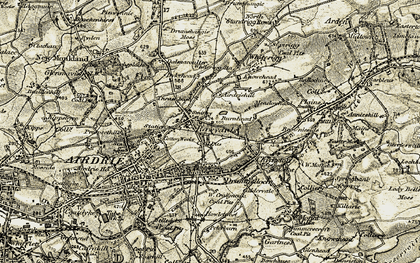Old map of Rawyards in 1904-1905