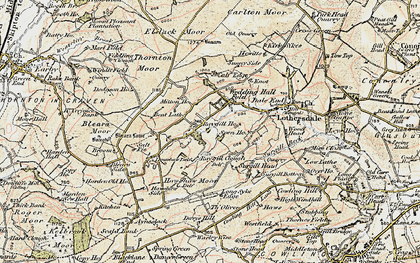 Old map of Lane Head in 1903-1904