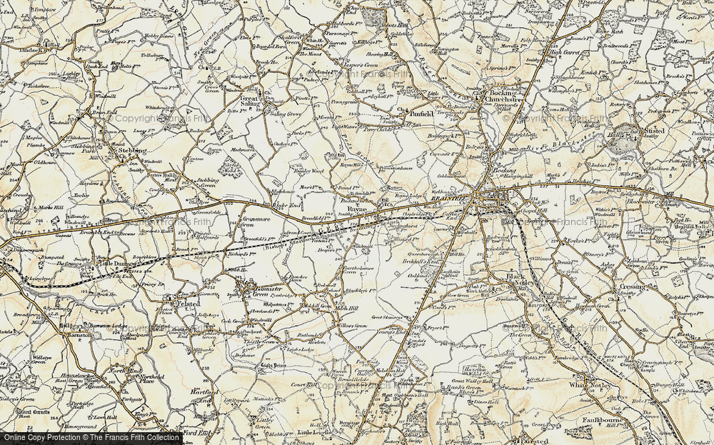 Old Map of Rayne, 1898-1899 in 1898-1899