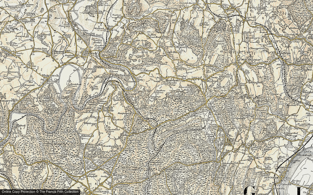 Old Map of Readings, 1899-1900 in 1899-1900