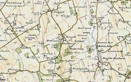 Old map of Windrigg Hill in 1901-1904