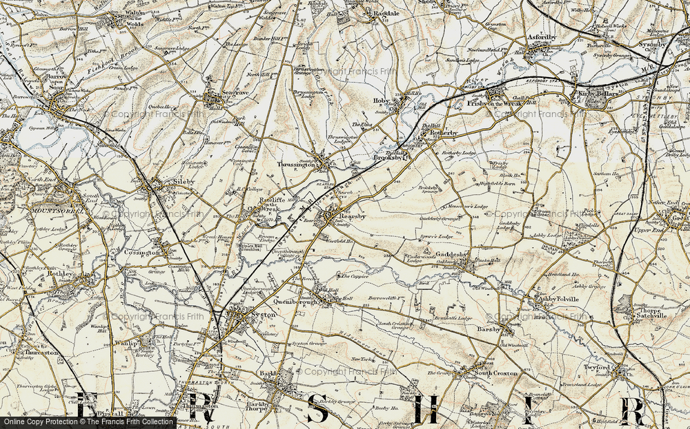 Old Map of Rearsby, 1902-1903 in 1902-1903