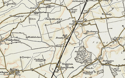 Old map of Barlings Eau in 1902-1903