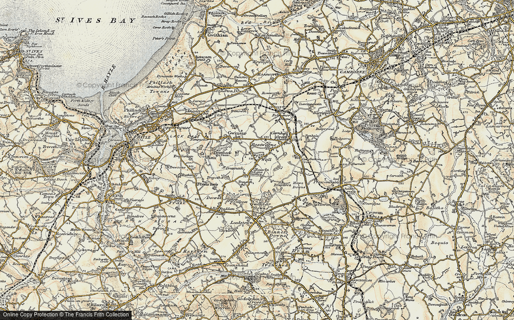 Old Map of Reawla, 1900 in 1900