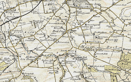 Old map of Wiza Beck in 1901-1904
