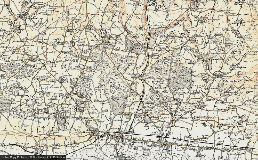 Old Map of Red Hill, 1897-1899 in 1897-1899