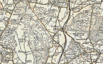 Old map of Havant Thicket in 1897-1899