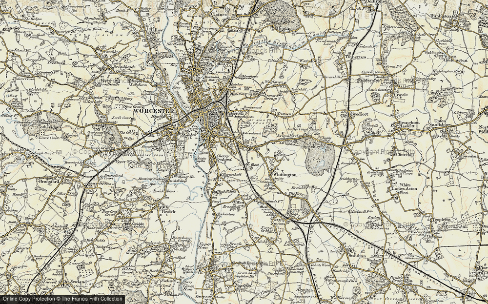 Old Map of Red Hill, 1899-1901 in 1899-1901