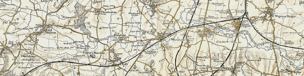 Old map of Red Hill in 1901-1903