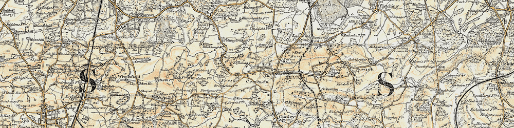 Old map of Red House Common in 1898