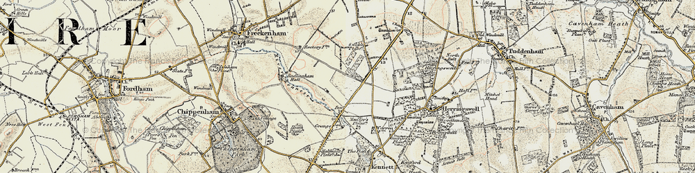 Old map of Red Lodge in 1901