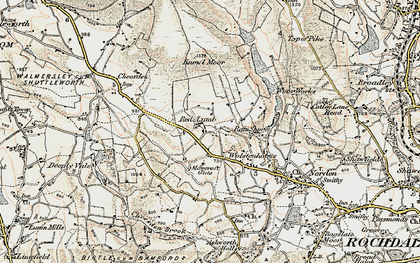 Old map of Red Lumb in 1903
