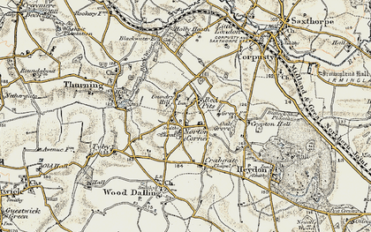 Old map of Red Pits in 1902