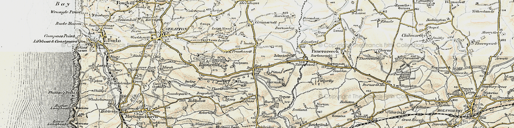 Old map of Anderton in 1900